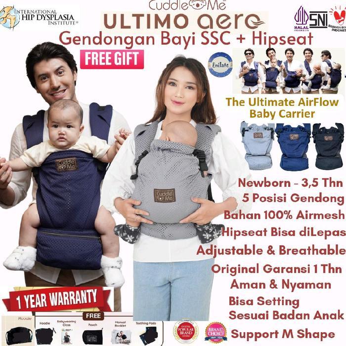 DISKON Cuddle Me Ultimo Aero Carrier Gendongan Bayi Newborn Sampai 25kg Toddler SSC Hipseat CuddleMe