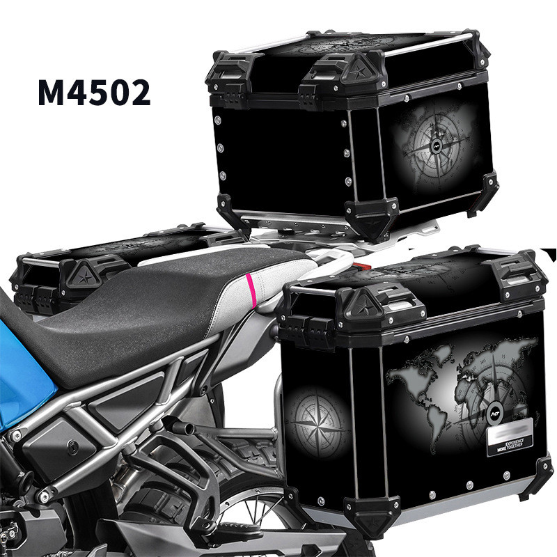THREE BOXES SUITCASE DECAL SET FOR CFMOTO 450 MT 450MT MT450 2023 2024 TRUNK OF LUGGAGE MOTORCYCLE