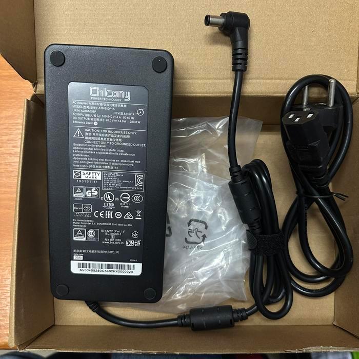 ORIGINAL Adaptor/Charger Chicony for Laptop MSI GL65 9SFK 20V 14A 280Watt