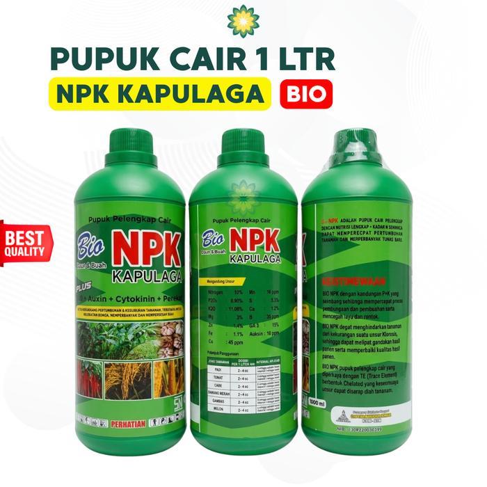 Pupuk Cair BIO NPK KAPULAGA 1 Liter Pupuk Daun & Buah