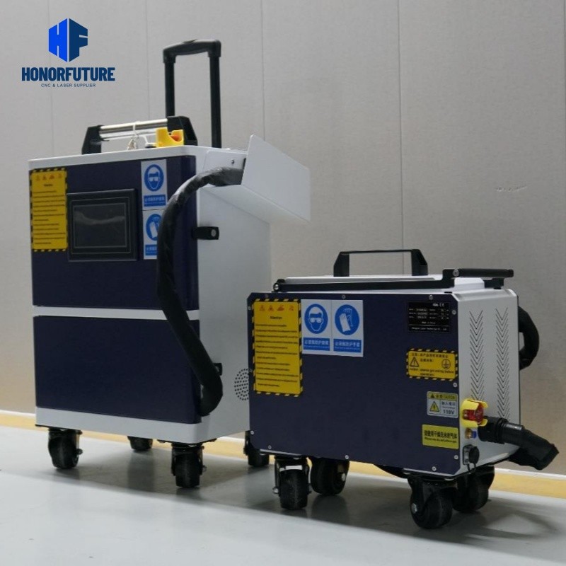 Backpack Pulsed Laser Cleaning Machine Laser Pulse Cleaning Machine 100w 200w for Remove Rust Paint
