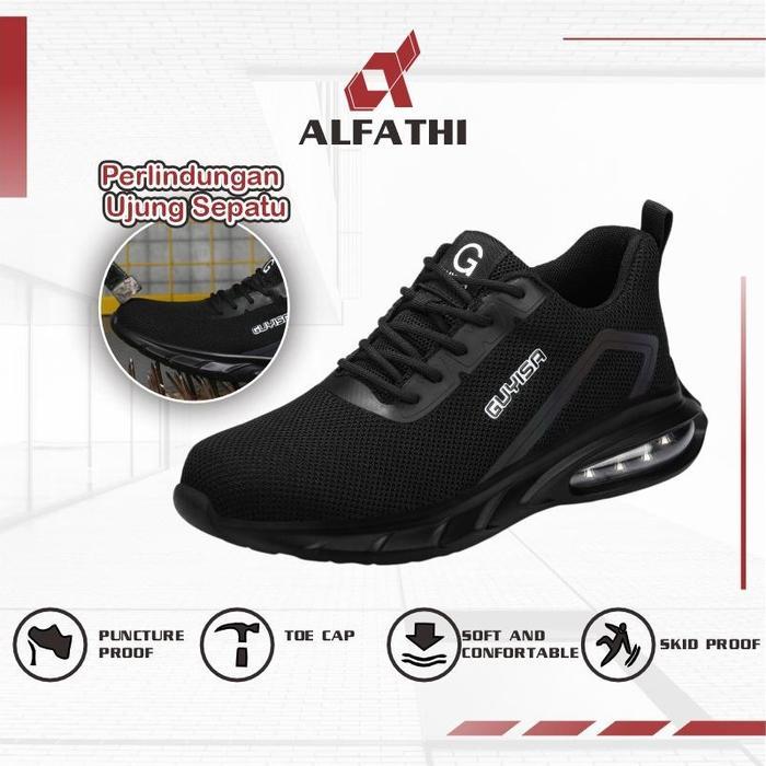 Alfathi Sepatu Safety Ringan Ori By Guyisa Black Light