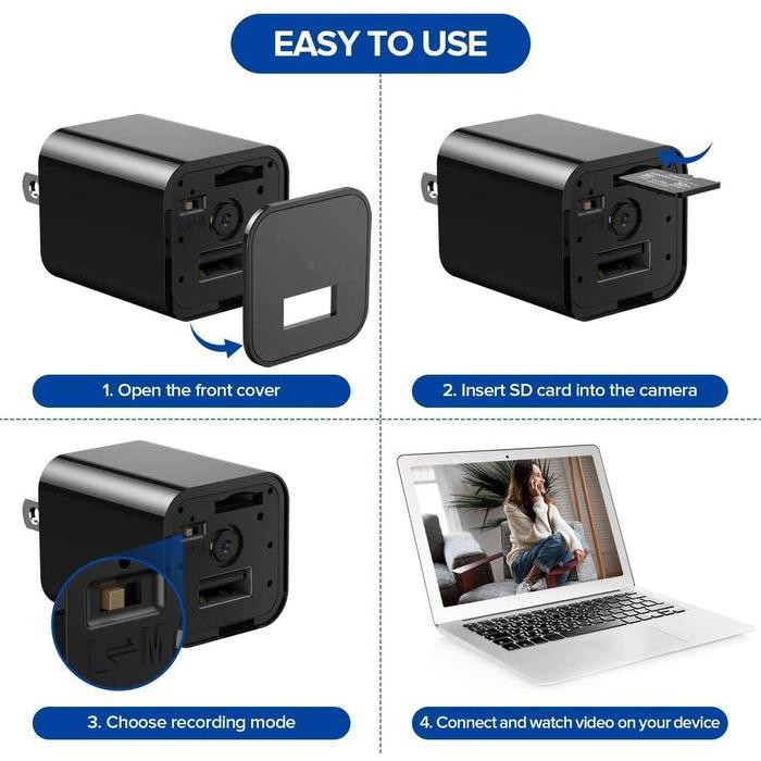 IP CAMERA CCTV MINI USB WIFI CCTV WIRELESS 8MP / 4KSPY HIDDEN KAMERA PENGINTAI TERSEMBUNYI MINI