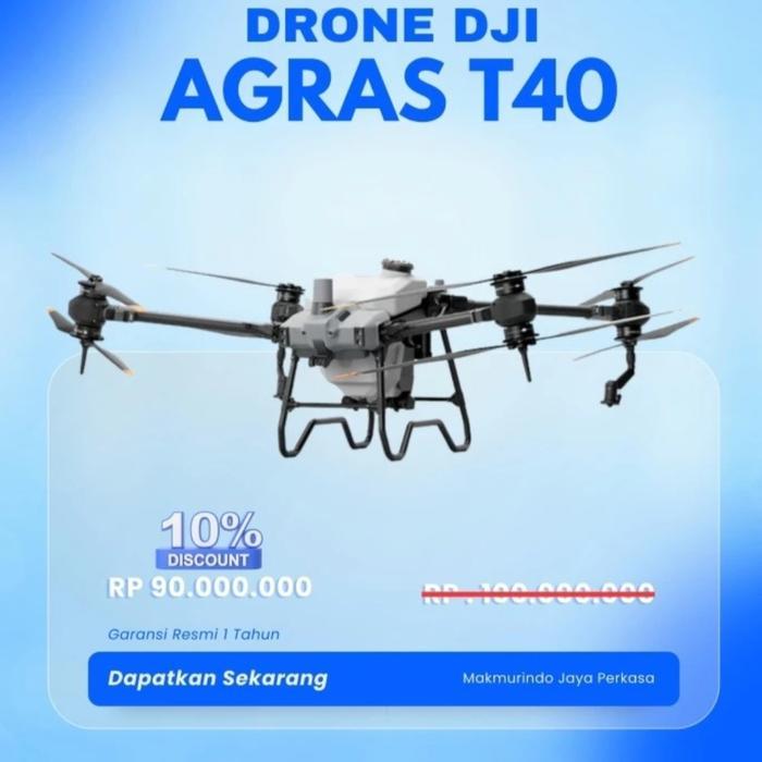 DJi Agras T40 standard combo Drone spraying pertanian pupuk pestisida