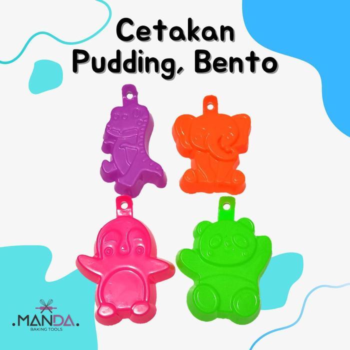 Cetakan Puding Nasi Bento Karakter Hewan Dino Gajah Pinguin Bear