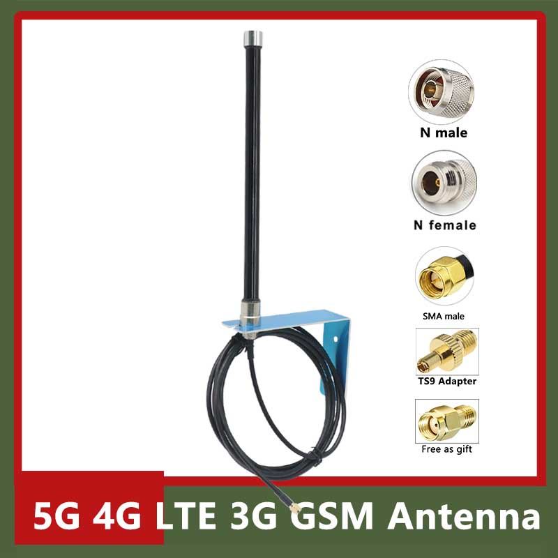 5G 4G LTE 3G 600~6000Mhz Fiberglass AntennasTS9 SMA N Male FRP Helium Hotspot Miner Amplifier Omni