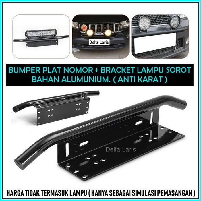 Dudukan Lampu Bumper Plat Mobil/Tatakan lampu sorot plat mobil/Dudukan Lampu sorot Bumper Plat Mobil