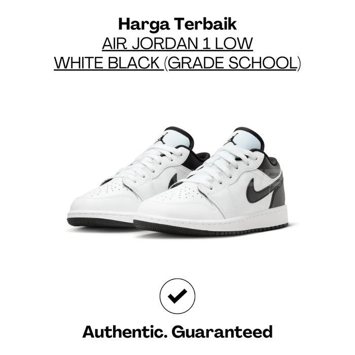 Air Jordan 1 Low White Black (GS)
