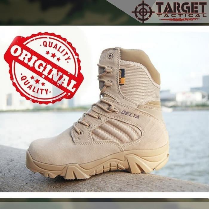 Sepatu Tactical Delta Hiking 8 Inch Import USA ORIGINAL - Krem