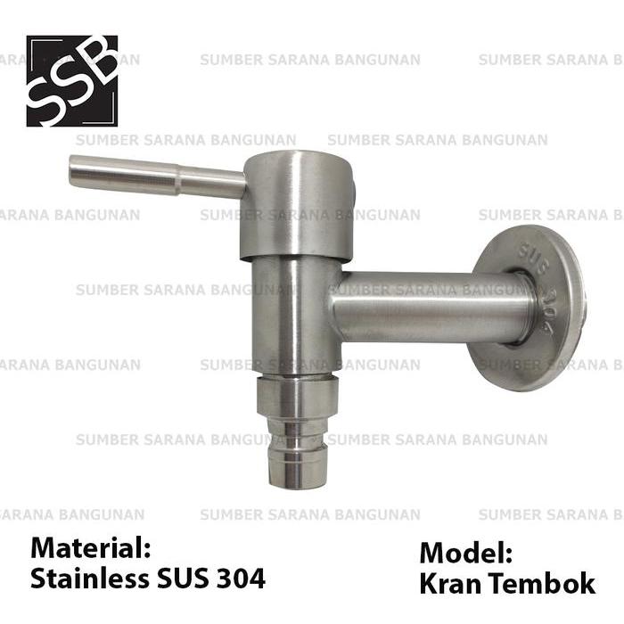 Kran Taman Volk / Keran Tembok Stainless Chrome Pasti Ori