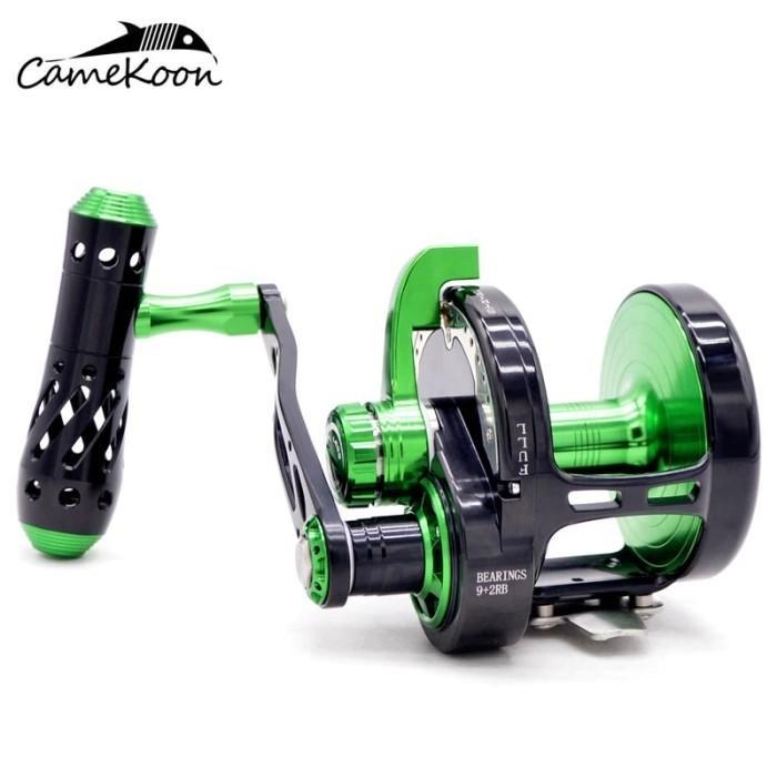 CAMEKOON Trolling Drum Fishing Reel High Speed 5.3:1 Slow Jigging Lure