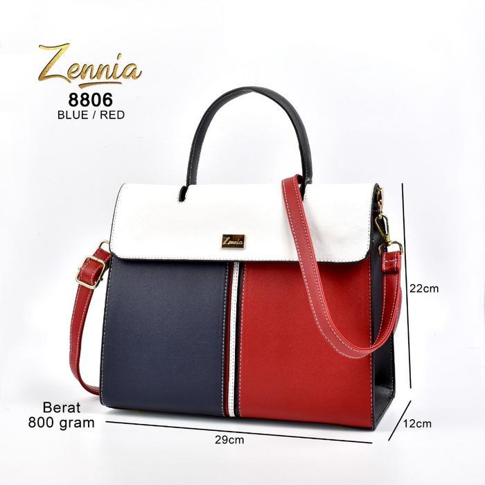 Tas Handbag Zennia 8806 Tas Wanita Totebag Tas Bahu Perempuan Free Dompet