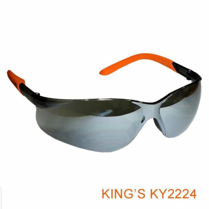 Kacamata safety king ky 2224 smoke silver miror