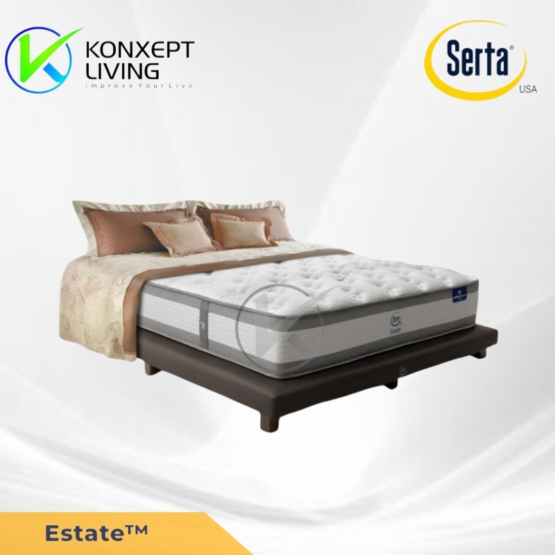 Serta Springbed Estate TM Ukuran 120x200 Fullset Tanpa Sandaran