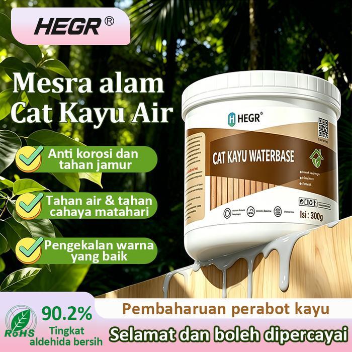 [Terlaris]HEGR Cat Kayu COD Beragam Warna Putih/Merah Kayu/Abu-abu Muda/Biru Danau Cat Ganti Warna