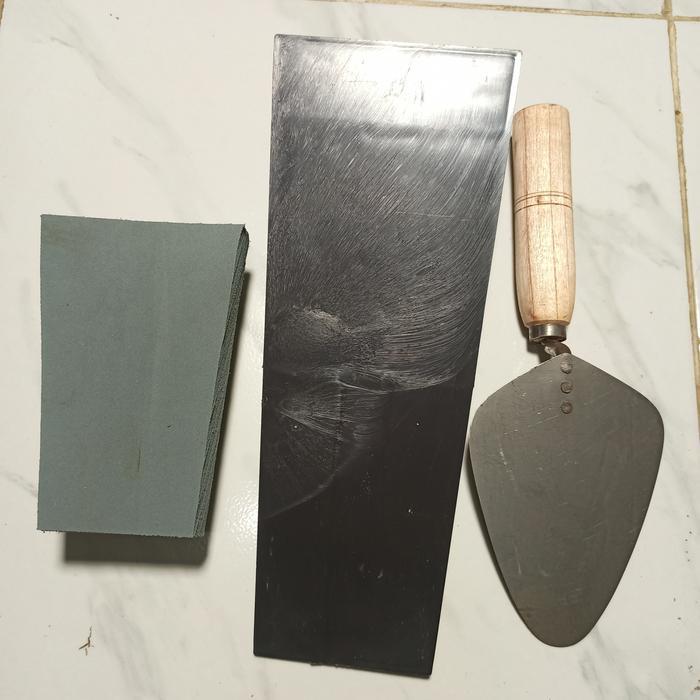 TERBAIK PAKET 3 alat tukang sendok semen galur raskam dan penghalus acian