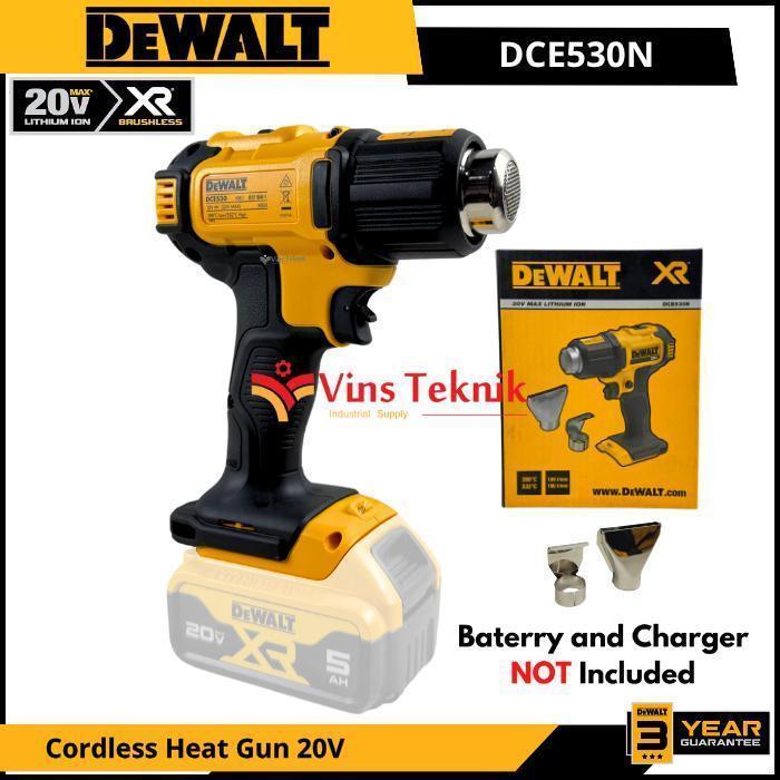 BOOM SALE DEWALT DCE530N Mesin Pemanas Baterai Cordless Hot Gun Heat Gun HotGun 20V DCE 530