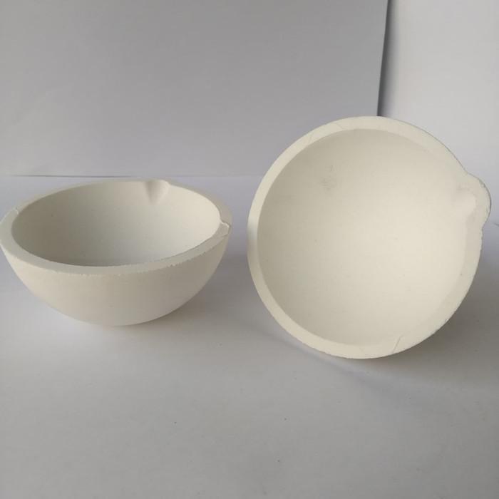 KOWI PUTIH PLATINA 500gr 8,5cm / KOI PUTIH PLATINA / CERAMIC BOWL LEBUR EMAS / MANGKOK LEBUR EMAS *