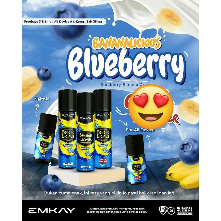 BV BANANALICIOUS BLUEBERRY GENERATION 30ML 12MG PODSFRIENDLY BY EMKAY BREWERY