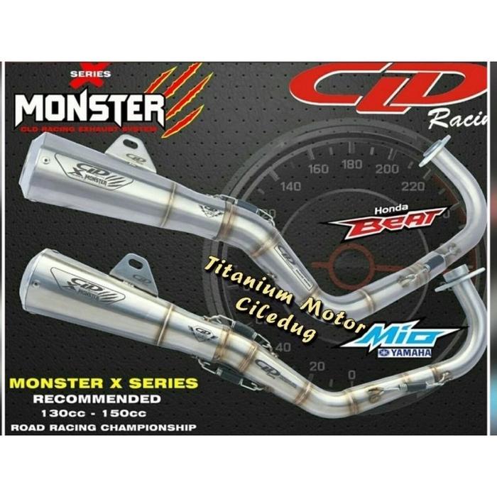 Knalpot CLD Monster X BEAT SCOOPY VARIO 110 FI