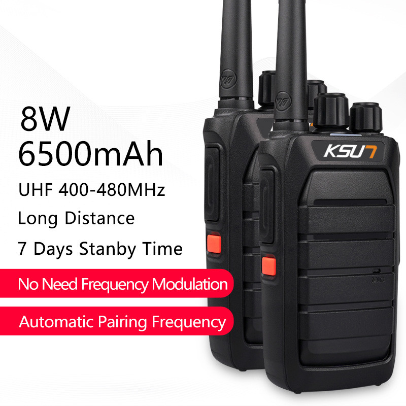 2pcs Ksun Scanner Radio Receiver Handy Profesional Walkie Talkie Ham Two-Way Radio CB Communication 