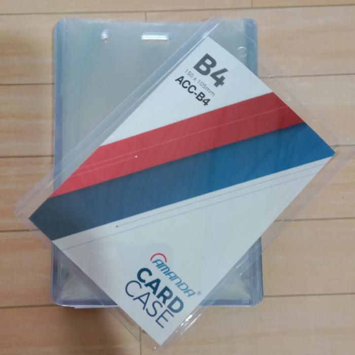 Lyra_Onlineshop25 20 Pcs Card Case B4 / Id Card B4 / Name Tag B4 Amanda 150X105Mm Isi 20 Plastik