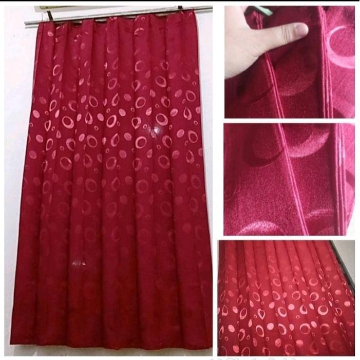 Premium Tirai Plisket Gorden Minimalis Gorden Cantolan Kawat S Selambu Malam Gorden Tebal Mogif