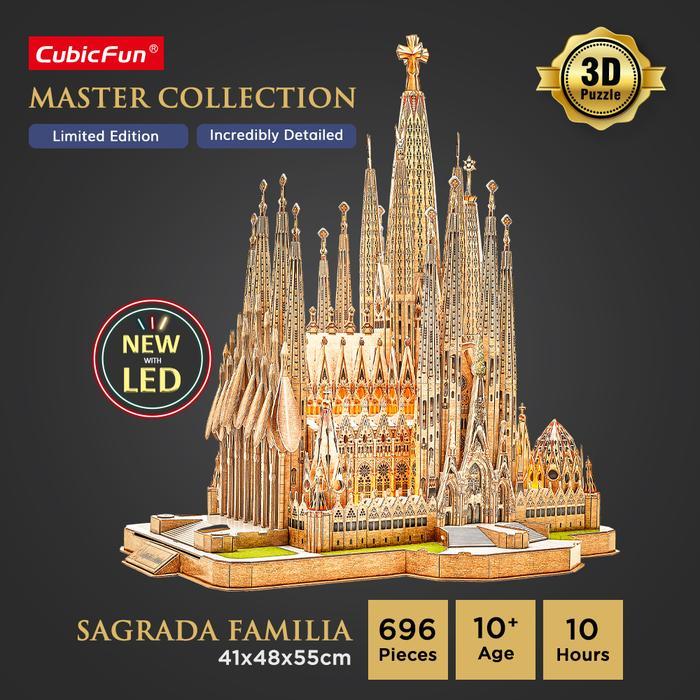 ` Cubicfun Sagrada Familia LED Master Collection - 3D Puzzle