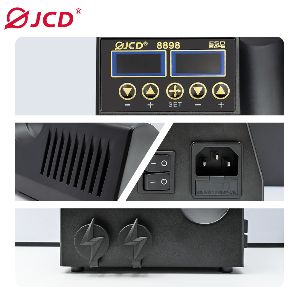 . Jcd 8898 Soldering Station 2 In 1 Lcd Digital Display Soldering Iron -