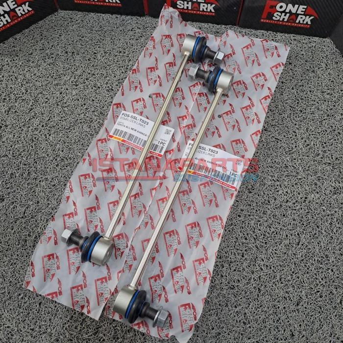 LINK STABIL STABILIZER FRONT SWAY BAR MERK F-ONE SHARK FOS AVANZA VELOZ / XENIA / RAIZE 2022-ON