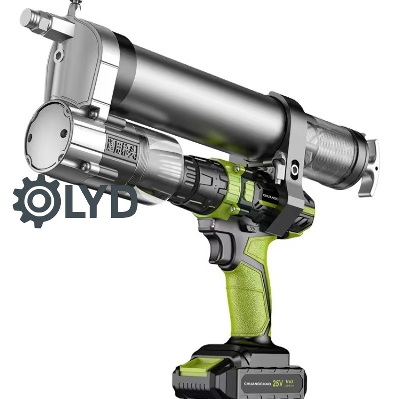 Cordless Electric Grease Gun Full Automatic Lithium Drill Convertible Grease Gun 25V for Excavator