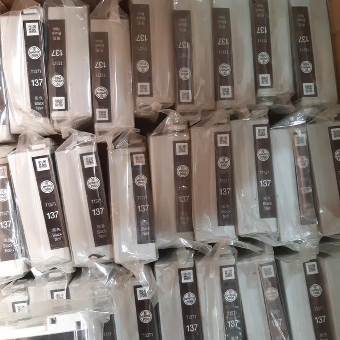 JUAL TINTA CARTRIDGE EPSON 137 BLACK ORIGINAL FOR K100, K200, K300 PRINTER TONER