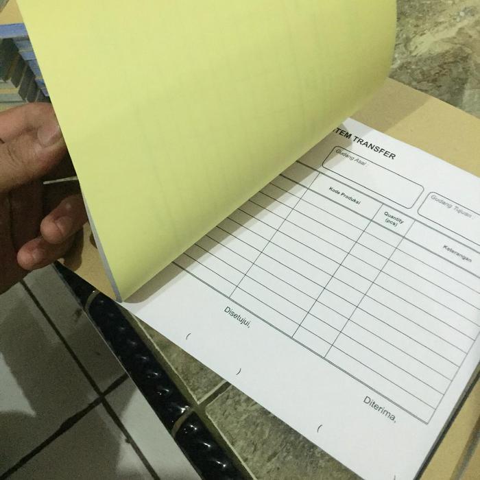 CETAK CUSTOM NOTA A5 2 RANGKAP PLY PER 2 BUKU (KWITANSI INVOICE SURAT JALAN) NCR PUTIH