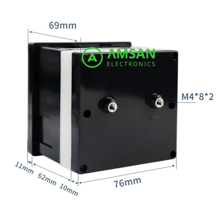 TERLARIS Ampere Meter Analog Ammeter 6L2-A 30A 50A 100A 200A 0x0 0mm 5-600V Selamat Berbelanja