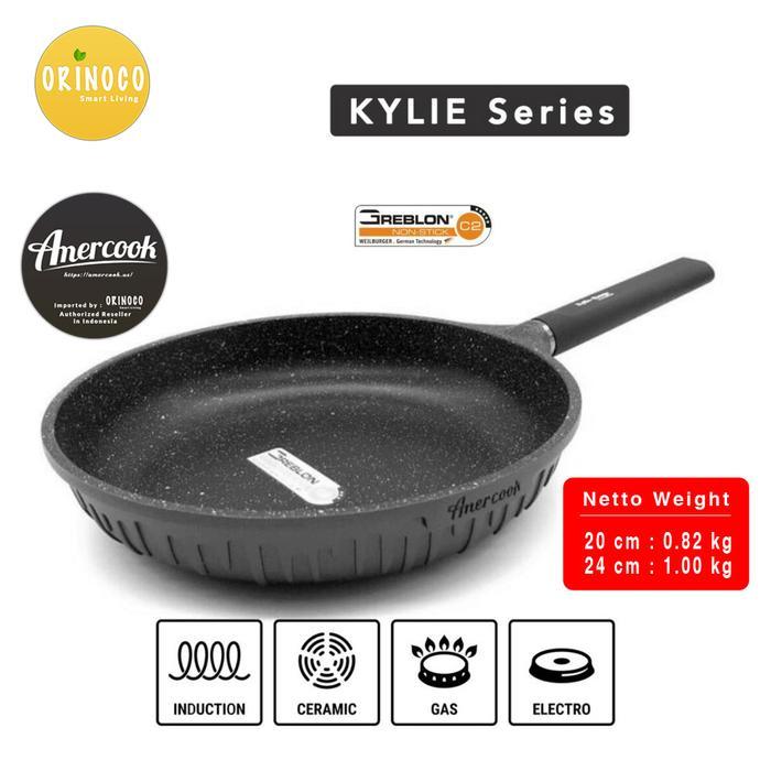 Amercook Fry Pan Wajan Masak Anti Lengket Black Series