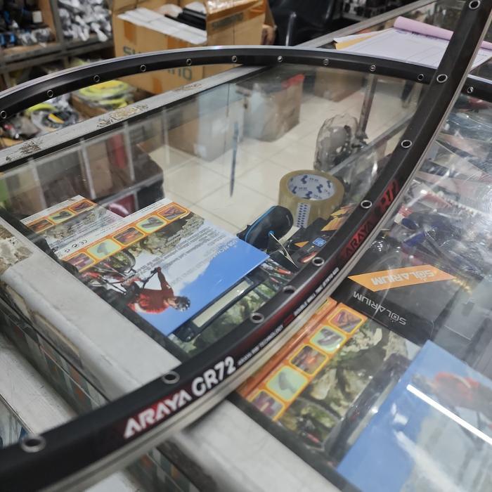 Velg Rims 700c Araya GR-72 32 Hole Hitam keline 32 Hole Double Wall Satuan