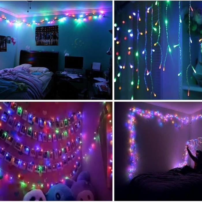 ORIGINAL Lampu Kelap Kelip Hiasan / Tumblr LED / Hiasan toko /Lampu Dinding Hias /Lampu Warna Warni