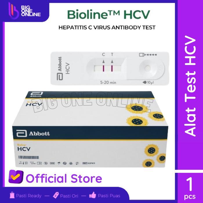 Abbott Bioline Hepatitis C, Rapid Test HCV Satuan, Alat Test HCV Mandiri