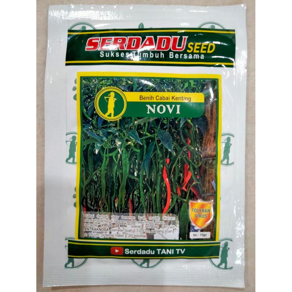 Terangbenderangshop Benih Cabe Merah Keriting Novi 15 Gram (3000 Biji) - Bibit Cabe Novi - Cabai Cmk