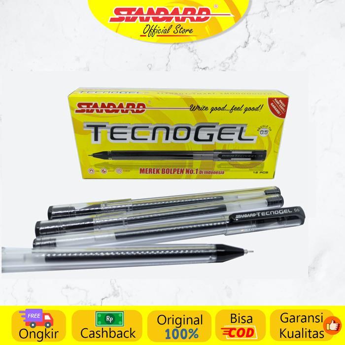 TGR Standard - Pulpen Tecnogel 0.5 ( Alat Tulis / Pen / Ballpoint / Pena )