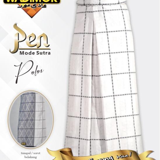 Wadimor Sarung Tenun Pen Mode Sutra Polos Dewasa Muslim Rayon Kombinasi Nyaman Motif Pria Songket