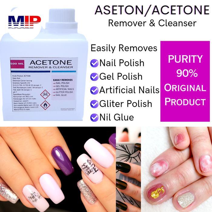 ASETON ACETONE PEMBERSIH KUTEK - ACETONE - 1 LITER