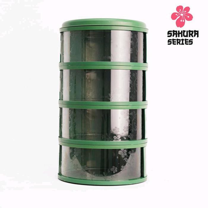 Promo Tudung Saji Viral 4 Tingkat - Food Cover Susun 4 Original