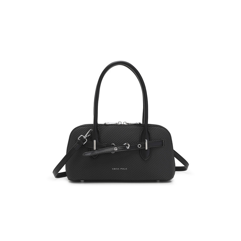 Swiss Polo Women's Top Handle Bag / Sling Bag / Crossbody Bag (Tas Selempang / Tas Tangan) - Hitam W