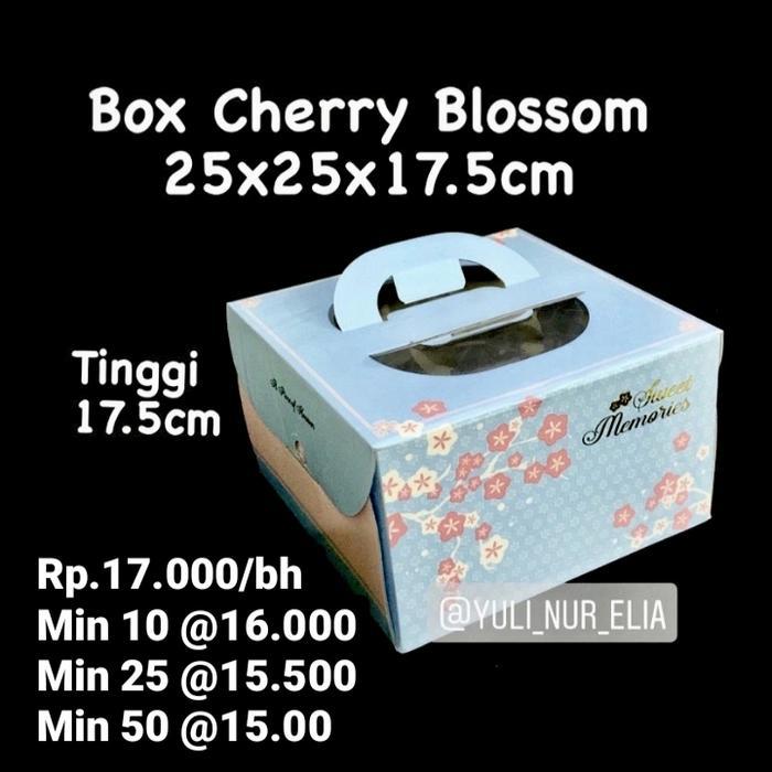 BOX CHERRY BLOSSOM 25X25X17.5CM