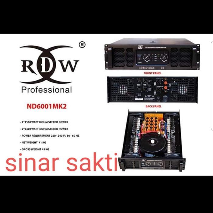 POWER AMPLIFIER RDW ND6001MK2/ND6001 MK2 ORIGINAL