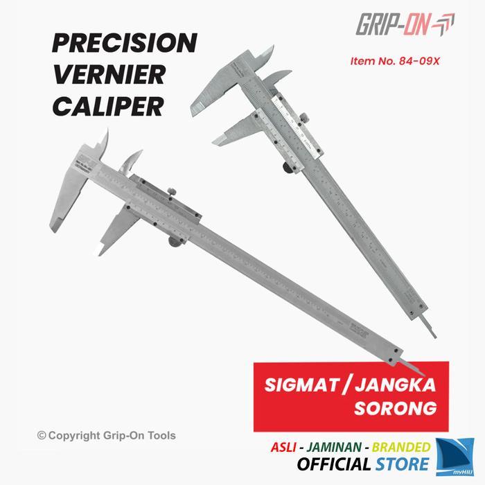 Kaliper Sikmat Presisi Manual 6" - Precision Vernier Caliper Grip-On