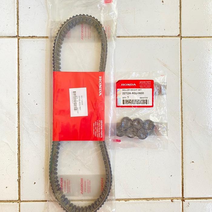 V-BELT VAN BELT ONLY + ROLLER SET GENIO BEAT NEW 2021 SCOOPY NEW 2021 BEAT STREET 2021 BEAT DELUXE