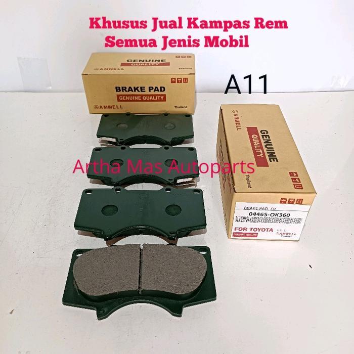 Kampas Rem Depan Hilux New Revo Double Cabin Brake Pad Hilux New Revo Double Cabin Cakram