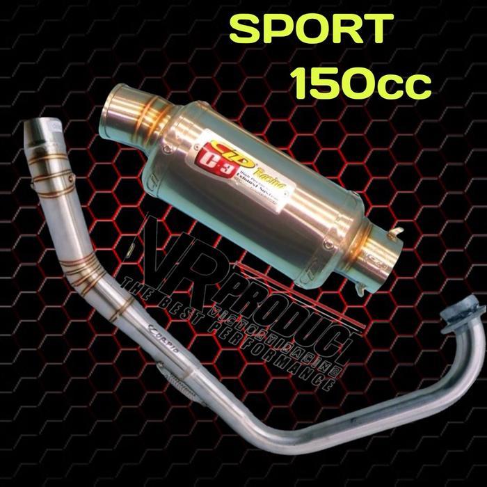 Knalpot Racing Cld C3 Oval Vixion Gsx150 Cb150 Cbr150 R15 Xabre Fu Mx Supra Gtr Sonic Byson Dll